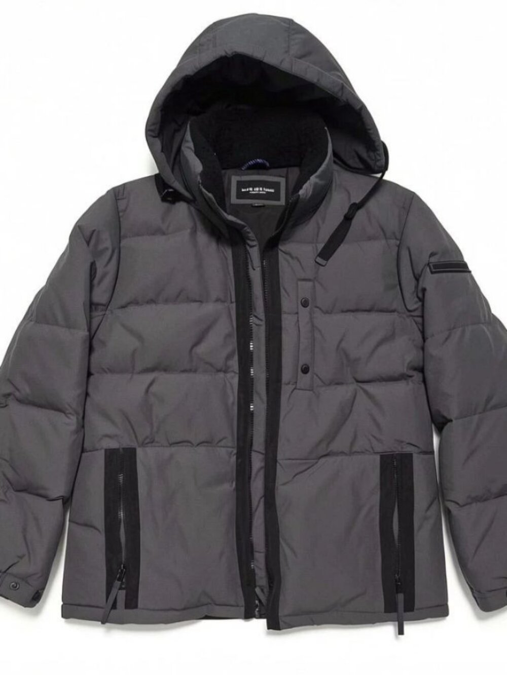 Marc New York Charcoal Puffer Jacket Men L